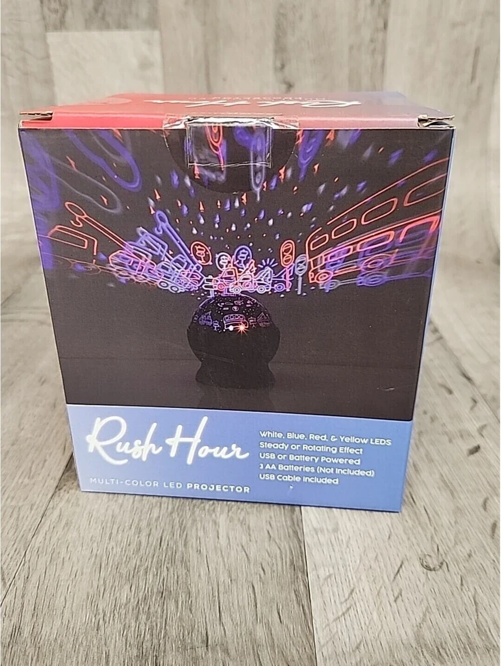 RUSH HOUR Multi-Color LED Projector Light Show Fun Projector Gift for Kid